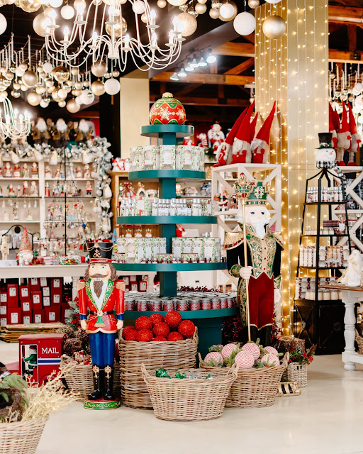 Nicholas & Co. Christmas store Hyde Park Christmas ornaments and decorations Hyde Park Festive nutcrackers for holiday decor Christmas Bliss candle cinnamon vanilla scent Hyde Park holiday family event Free Christmas tree lighting event Hyde Park holiday shopping and decor Luxurious Christmas decor Hyde Park